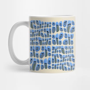 Psychedelic abstract Bird Design pattern bubbles Mug